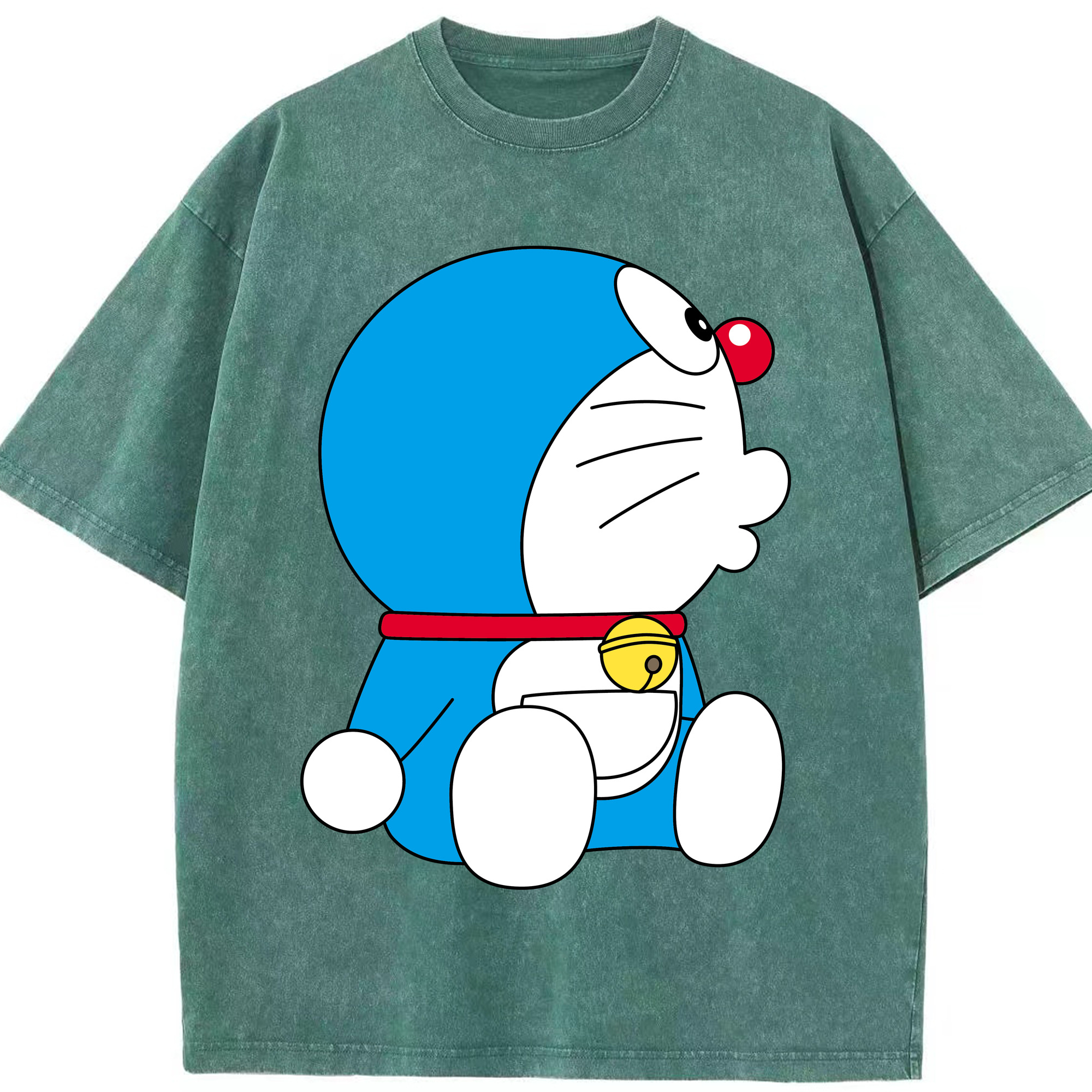 （画像用） ドラえもん Doraemon 綿100% ヴィンテージ風 半袖Tシャツ（フロントプリント）